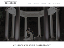 Tablet Screenshot of celladoraweddingphotography.com